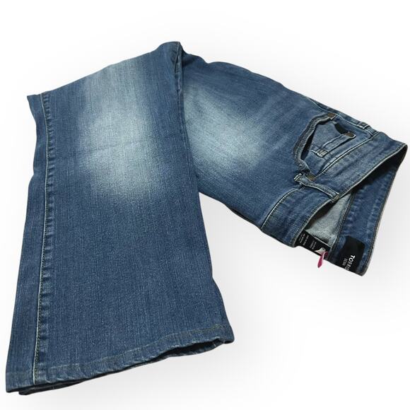 TORRID Distressed Jeans High Rise Medium Wash Slim Straight Denim Stretch 20 - Picture 6 of 8